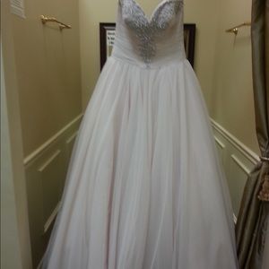 Blush wedding dress